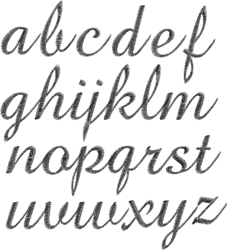 Letras Minúsculas Para Monograma - Embroidery (600x600), Png Download
