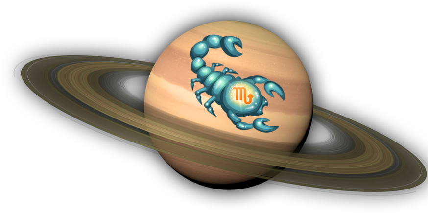 Saturn Reenters The Sign Of Scorpio From Sunday, June - Imagenes Del Planeta Saturno Png (900x434), Png Download