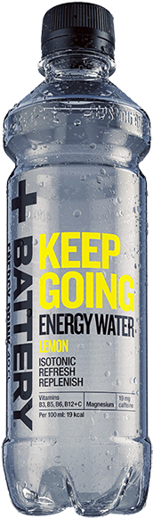 Battery Energy Water Lemon - Battery Energy Drink Sponsorship (400x600), Png Download