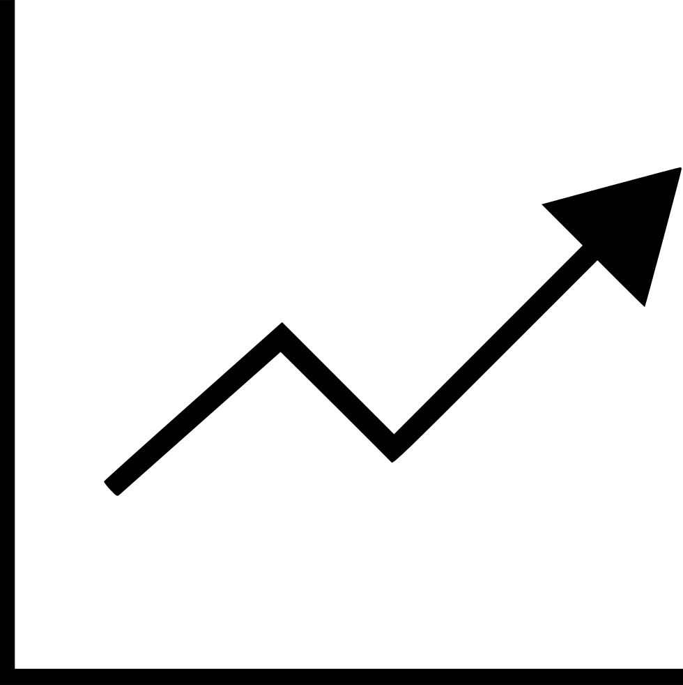 Graph Report Business Arrow Up Good Comments - Icon (980x982), Png Download