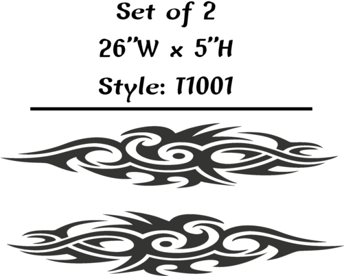 Vehicle Tribal Flames Vinyl Decal Sticker Car Truck - Decal (500x410), Png Download