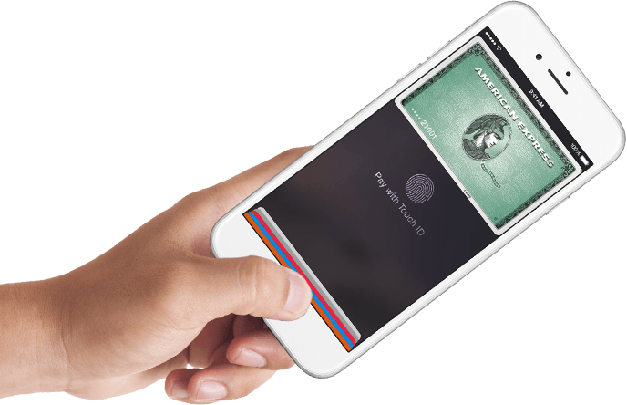 Apple Pay Iphone Png (688x444), Png Download