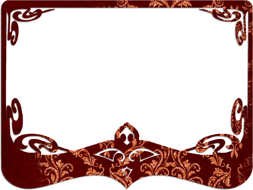 กรอบ ภาพ สี แดง (500x376), Png Download
