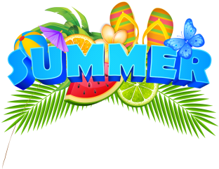 Summer Elements Illustration Badge With Fresh Fruits, - Лето Значок (360x360), Png Download