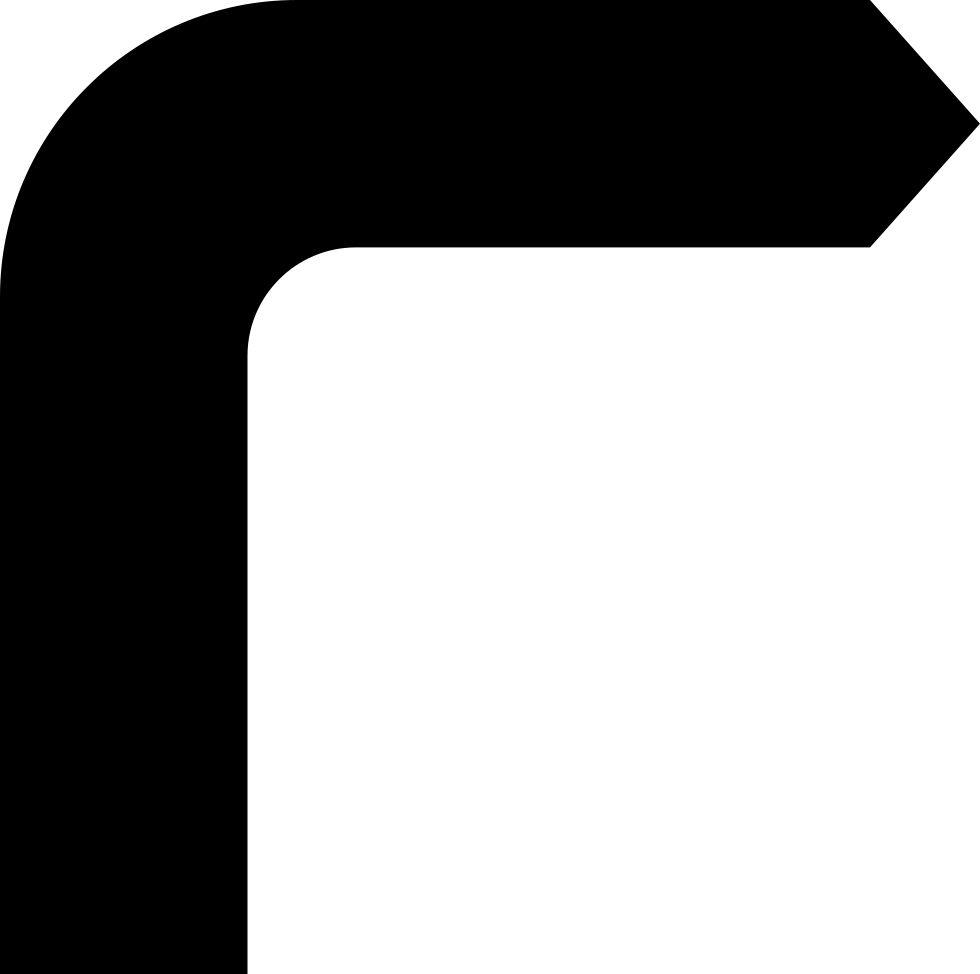 Curve Arrow Comments - Arrow With A Curve (980x974), Png Download