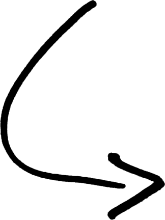 Curved White Arrow Png Images Pictures - Drawn Curved Arrow (324x432), Png Download