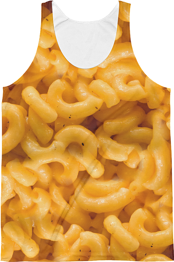 Men's Mac N Cheese All Over Tank Top - Macaroni And Cheese (500x500), Png Download