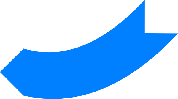 Download How To Set Use Blue Curved Arrow Svg Vector | Transparent PNG ...