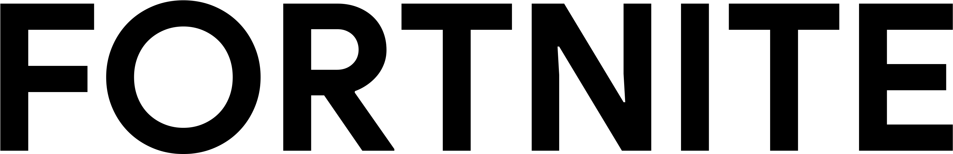 Fortnite Logo Png Image - Black-and-white (4000x2000), Png Download