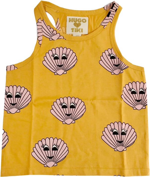Hugo Loves Tiki Tank Top Seashells - Vest (960x720), Png Download