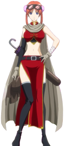 Anime, Gintama, And Girl Image - Kagura Timeskip (295x488), Png Download