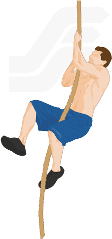Rope Climbing - Health (252x500), Png Download
