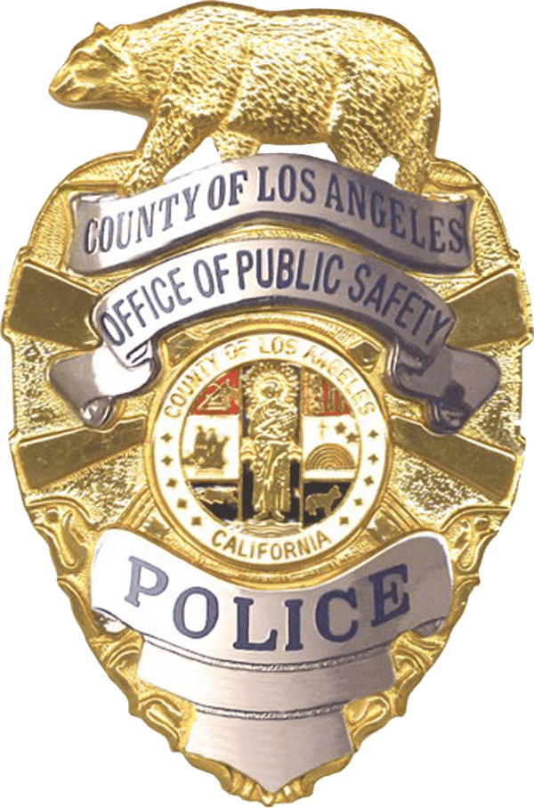 Picture Black And White Library Los Angeles Police - Los Angeles County Badge (600x907), Png Download