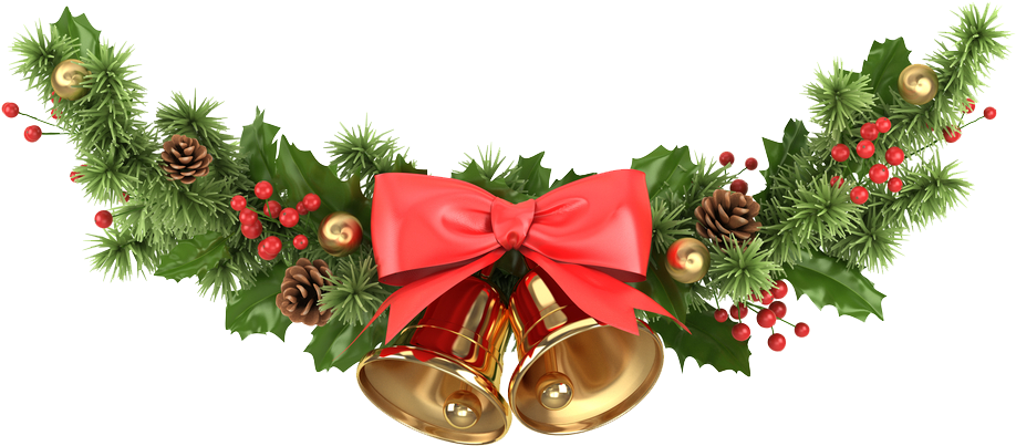 Christmas Bell Icon Png1 - 3d Corner Border Christmas (1000x581), Png Download