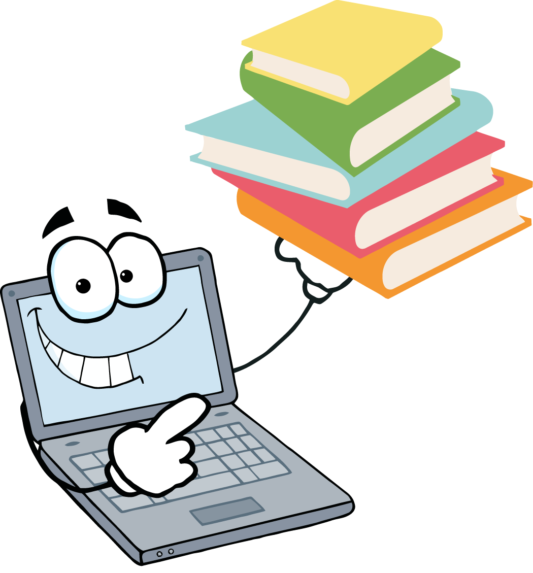 2020 Other Images Pile Of Books Png - Laptop Cartoon (1050x1129), Png Download