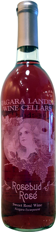 Rose' Rosebud - Glass Bottle (450x900), Png Download