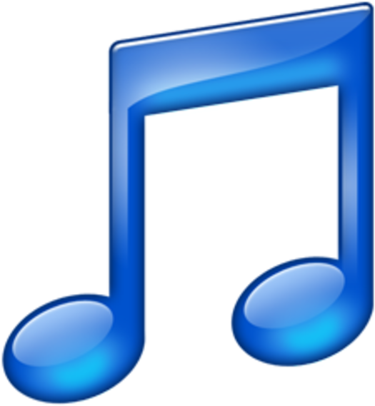 Blue Musical Note Png (600x600), Png Download