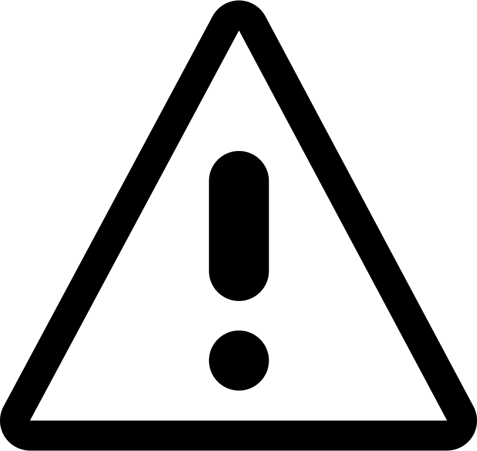 Image Black Tokyo Ghoul Clipart Black And White Download - Triangle With Exclamation Mark (640x563), Png Download