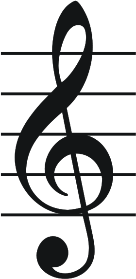 Western Music Notation - Musical Symbols G Clef (305x598), Png Download