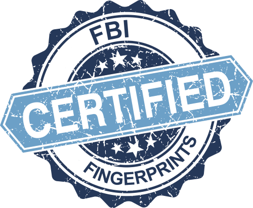 Fbi Certified - Fbi Certified Fingerprint (500x412), Png Download