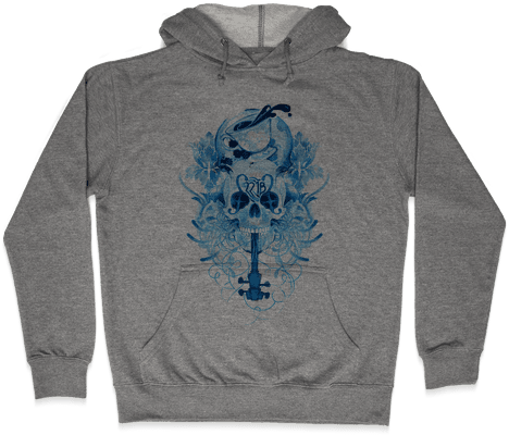 221b Watercolor Sherlock Skull Hooded Sweatshirt - Siberian Husky Face Hoodie: Funny Hoodie From Lookhuman. (484x484), Png Download