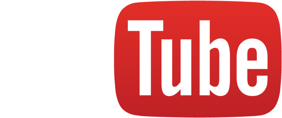 Youtube Logo Full Color White - Youtube Logo Png White Red (1000x455), Png Download