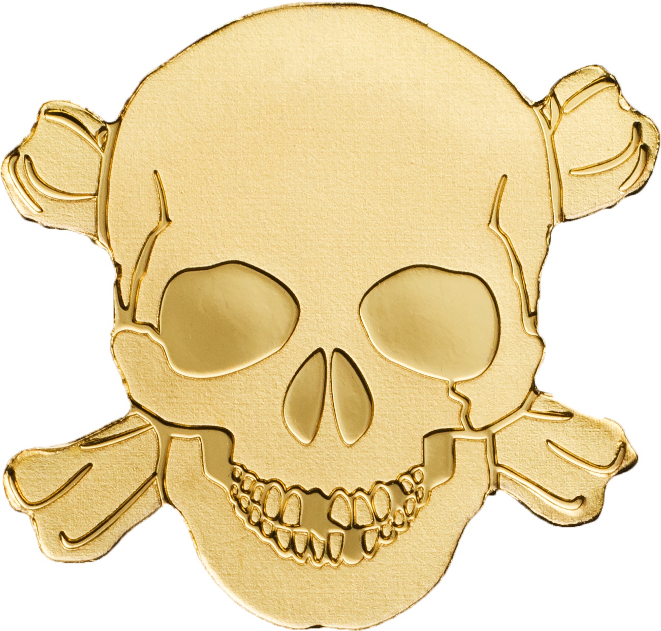 Pirate Skull Png Transparent Image - Coin (1300x1299), Png Download