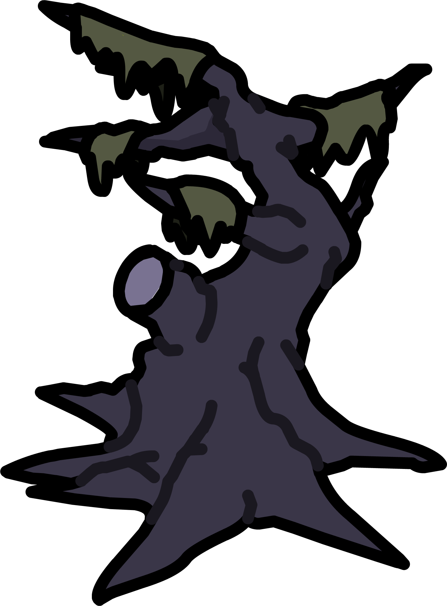 Gnarled Tree Icon - Wiki (1523x2065), Png Download