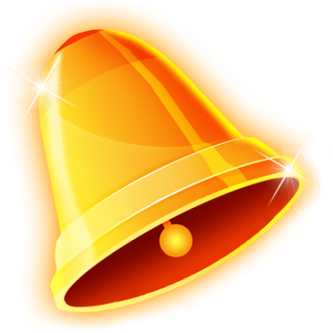 Free Png Christmas Golden Bell Png Images Transparent - 3d Bell Icon Png (480x480), Png Download