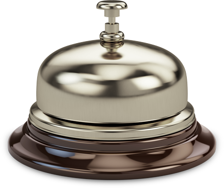 Bell Properties - Service Bell Transparent (446x375), Png Download