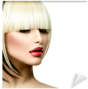 Beautiful Fashion Woman Hairstyle For Short Hair - Hairstyle (400x400), Png Download