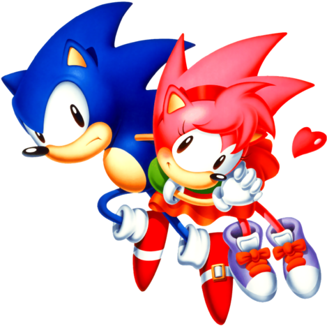 File - Virus - Classic Amy Rose Sonic Cd (480x480), Png Download