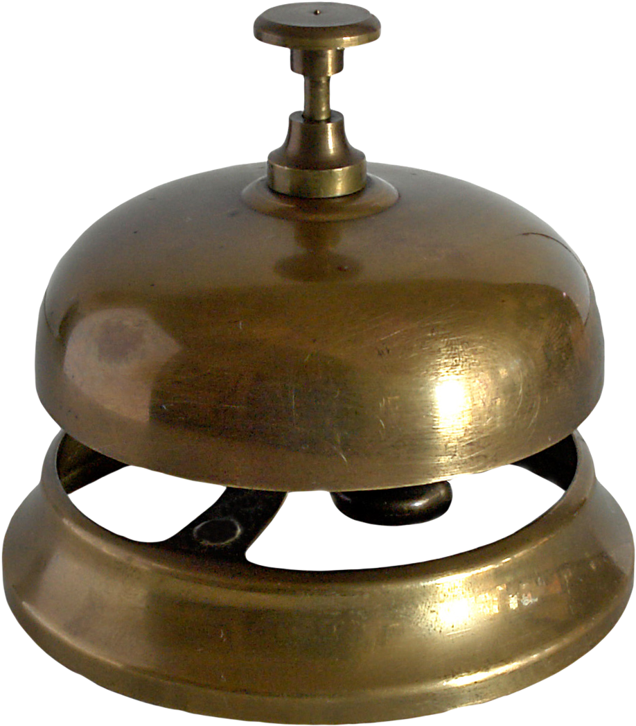 Timbre Bell Png Transparent Image - Campana Recepcion Hotel Png (500x561), Png Download