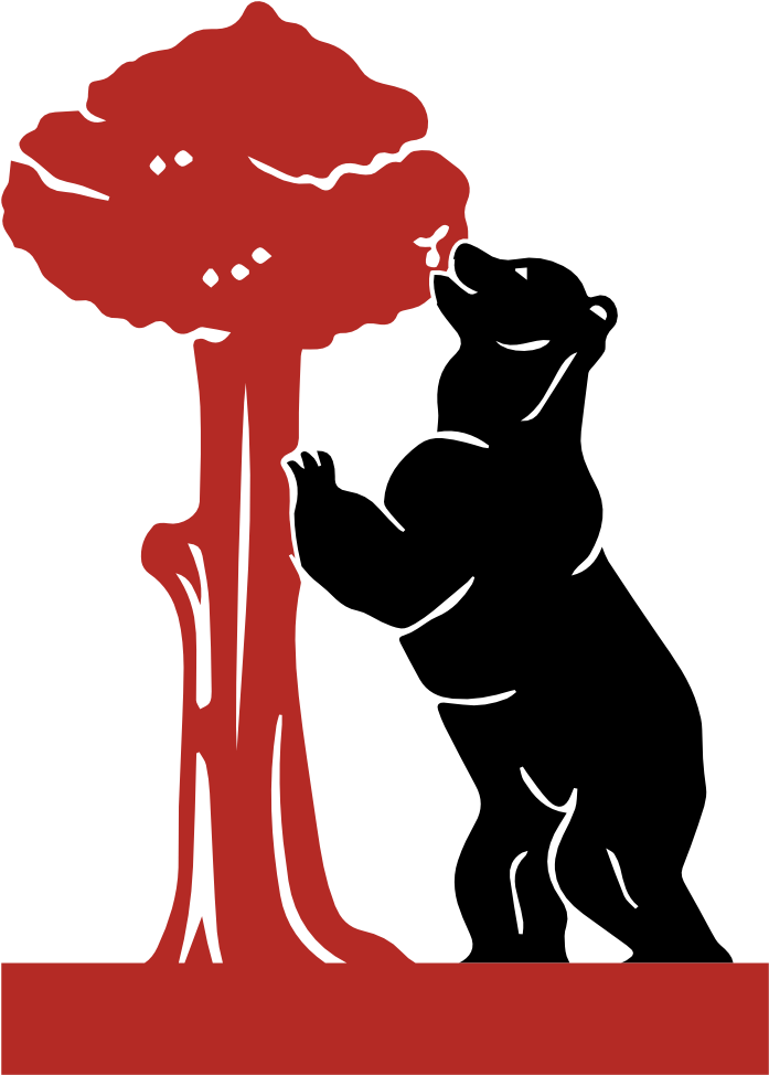 Download Svg Download Png - Bear And Tree Madrid (1024x1024), Png Download