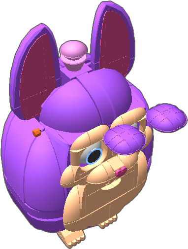 Credit To Demdarnkatz For Tattletail Dat Price - Cartoon (768x768), Png Download