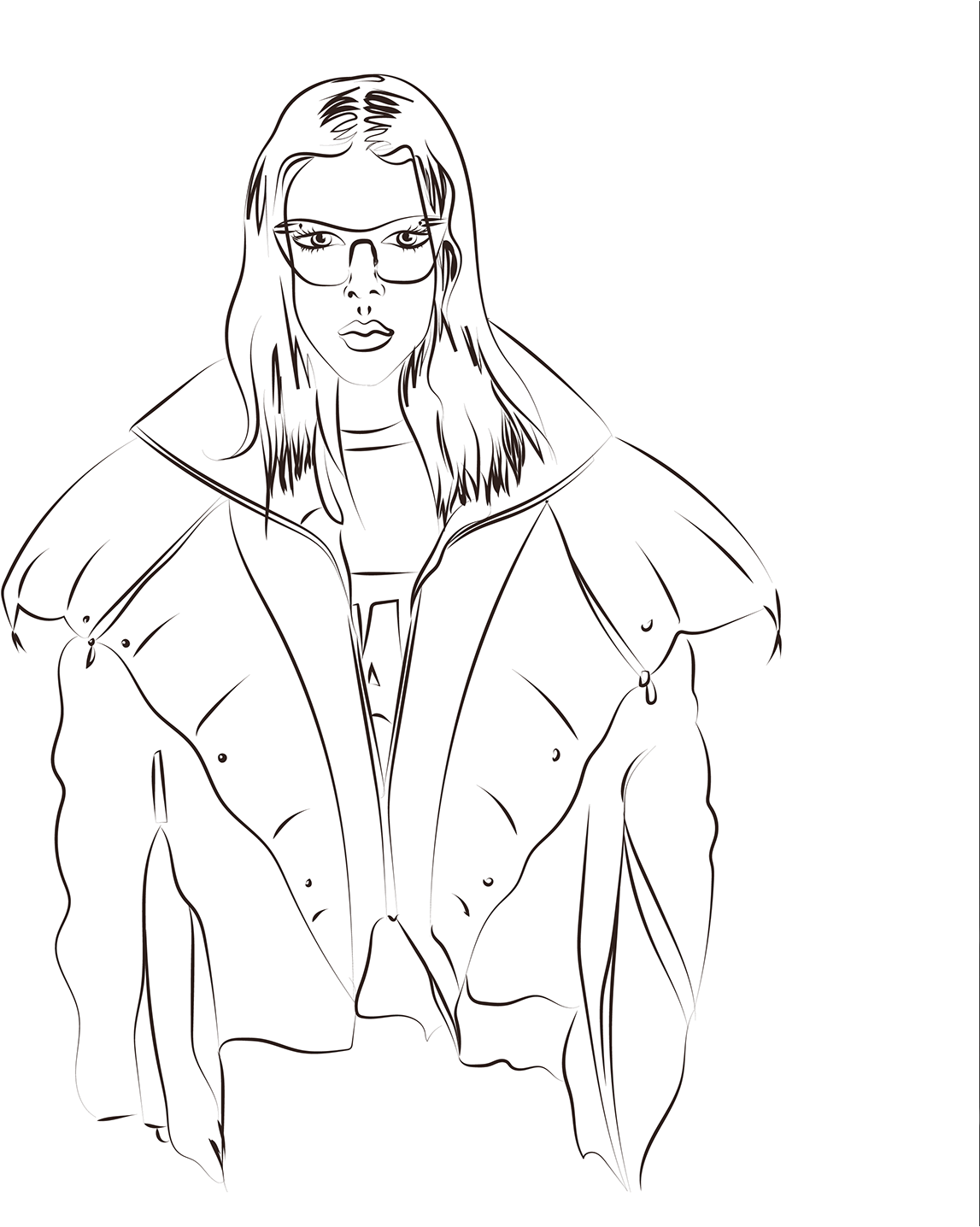 Fashion Week, Elisabetta Franchi - Sketch (1400x1492), Png Download