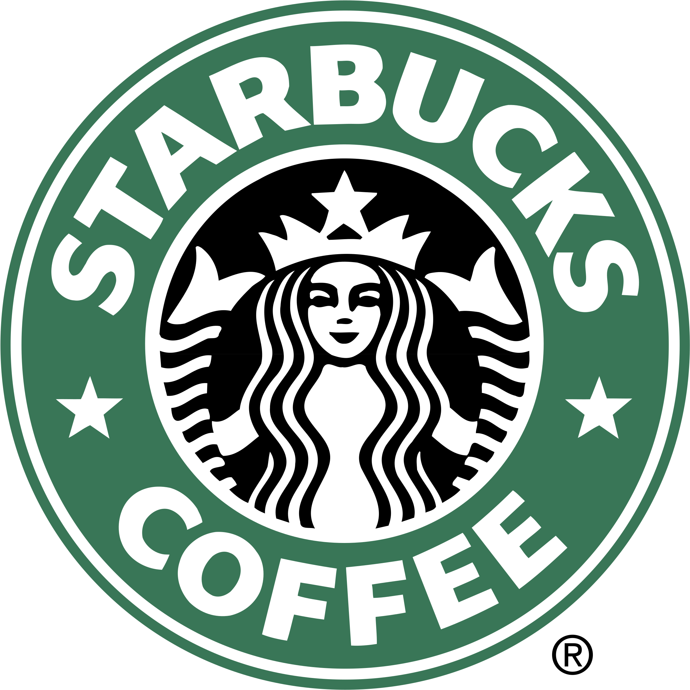 Starbucks Logo Circle Best Graphic Sharing Coffee - Starbucks Logo (2400x2438), Png Download