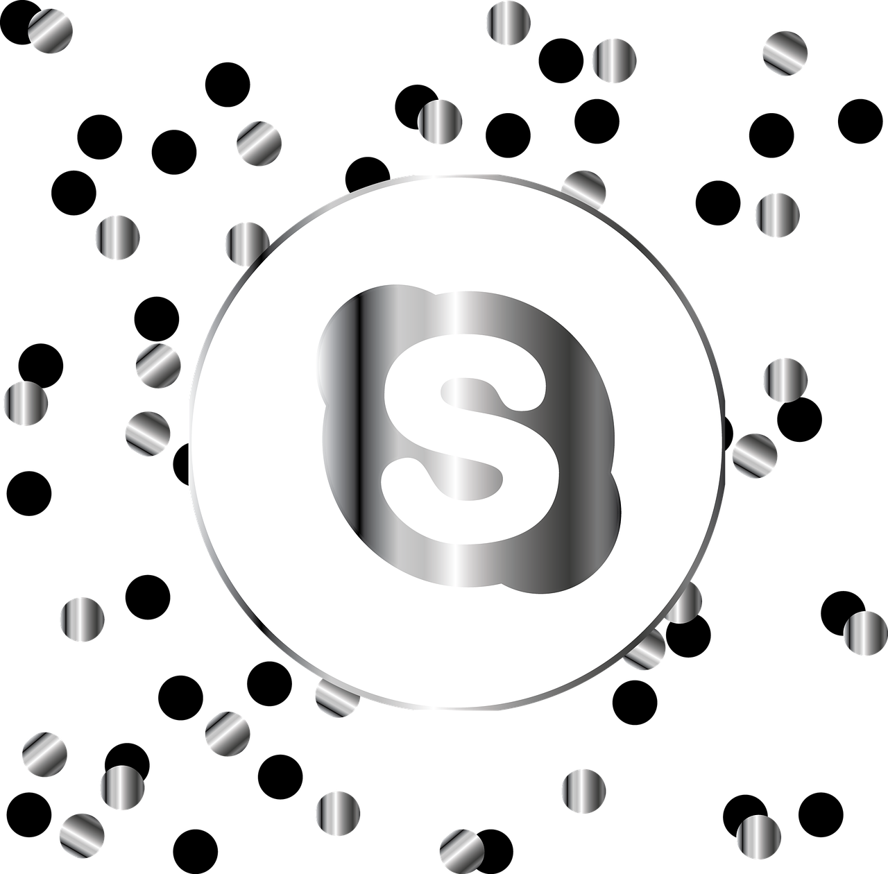 Skype Silver Icon - Blog (1280x1260), Png Download