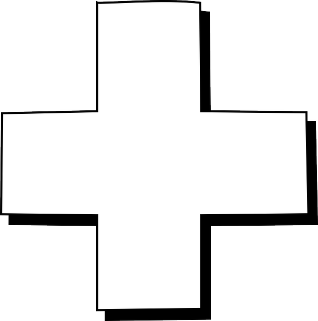 Cross Page 2 Clip Free - White Cross On Black (635x640), Png Download