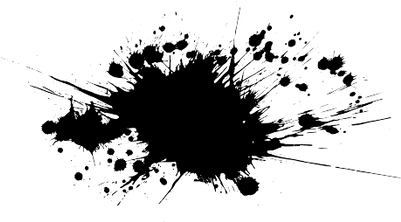 Black Paint Splatter Png Clip - Picsart Black And White Background (400x400), Png Download