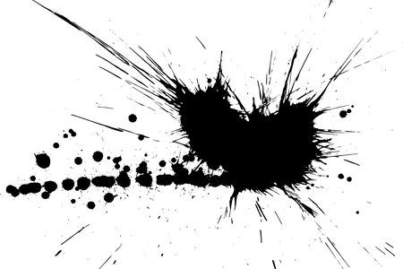 Paint Splatter Png Transparent Clip Transparent Stock - Black Colour Splash Png (450x300), Png Download