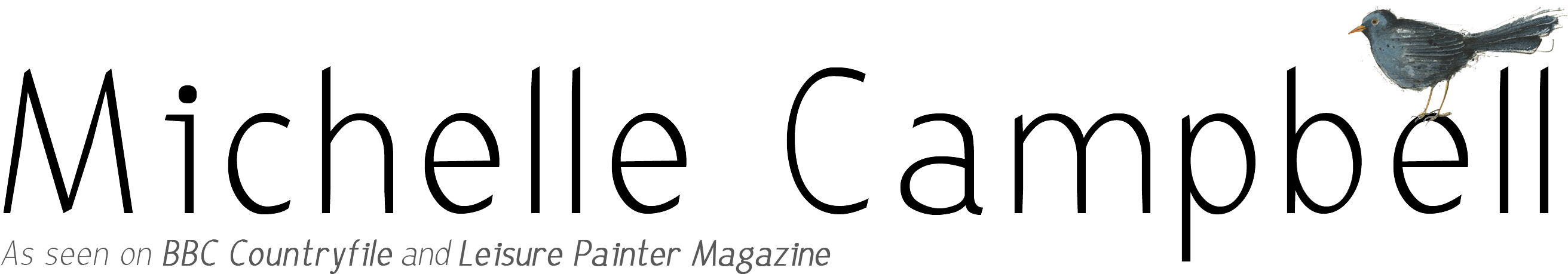 Ltd Ed Garden Bird Prints - Calligraphy (2787x570), Png Download