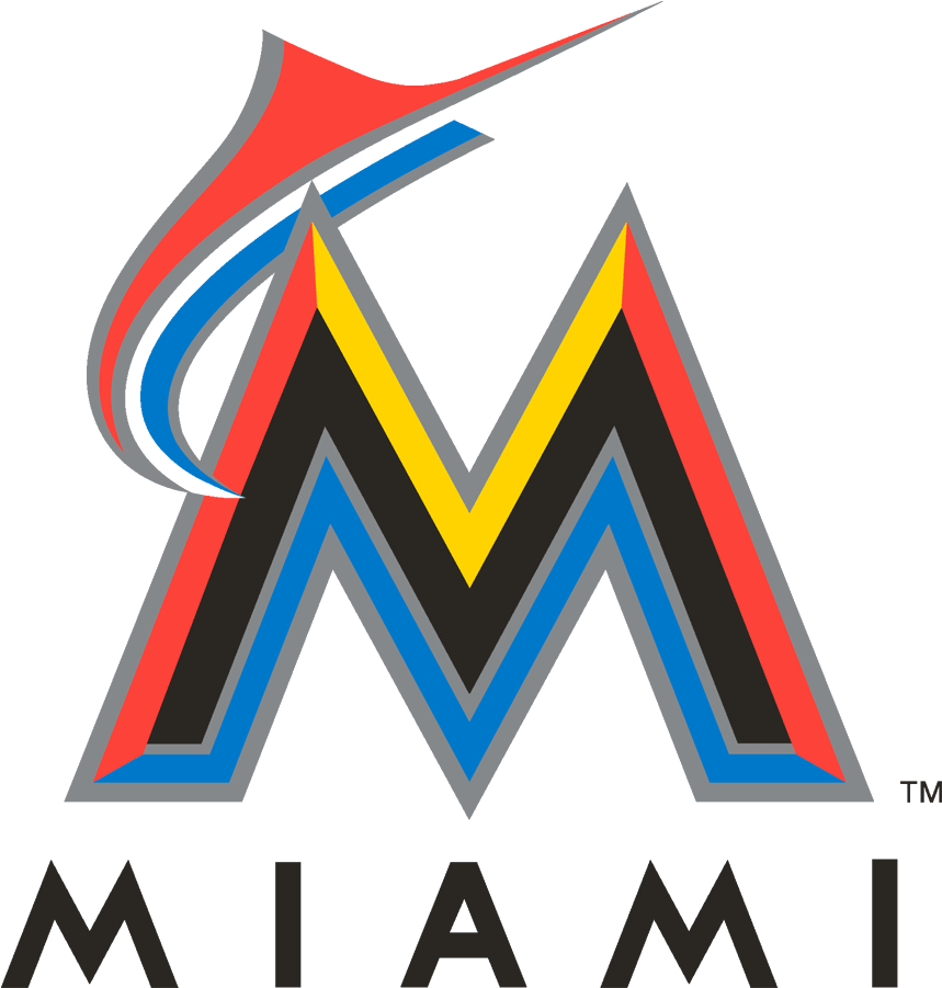 Miami Marlins Logo - Miami Marlins Baseball Logo (865x905), Png Download