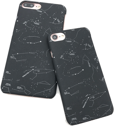Cases Itgirl Shop Aesthetic Accessories Constellaton - Aesthetic Black Phone Cases (460x460), Png Download