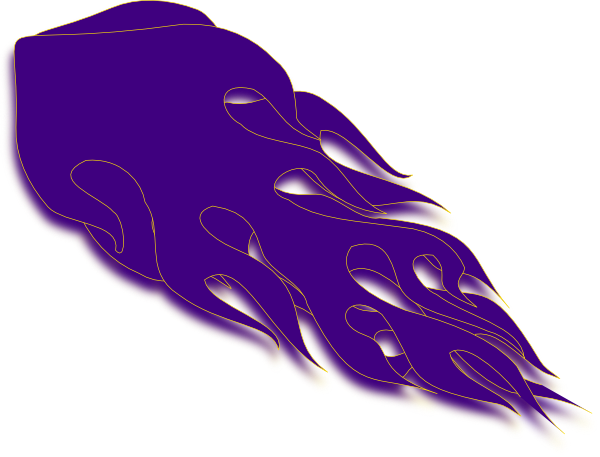 Graphic Stock Flame Clip Art At Clker Com Vector - Purple Flames Png (600x457), Png Download