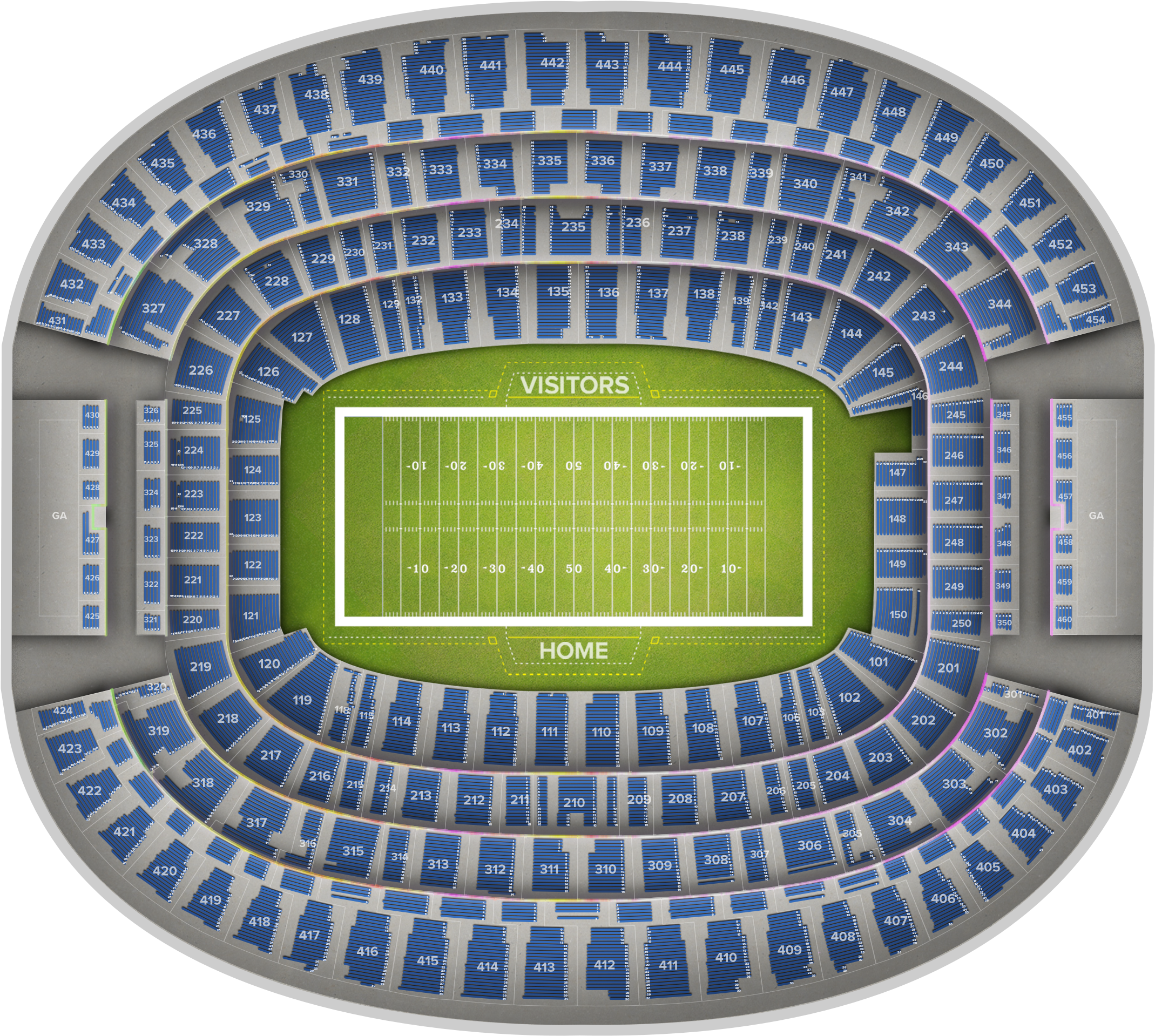 Miami Football At Lsu Vs Miami At At&t Stadium Sep - At&t Stadium (2560x1936), Png Download