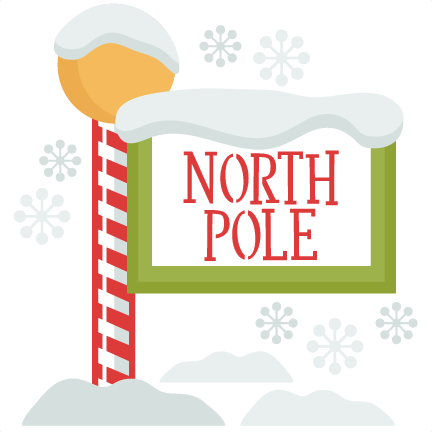 Clip Art Freeuse Download Christmas Svg Scrapbook Cut - North Pole Sign Illustration (432x432), Png Download