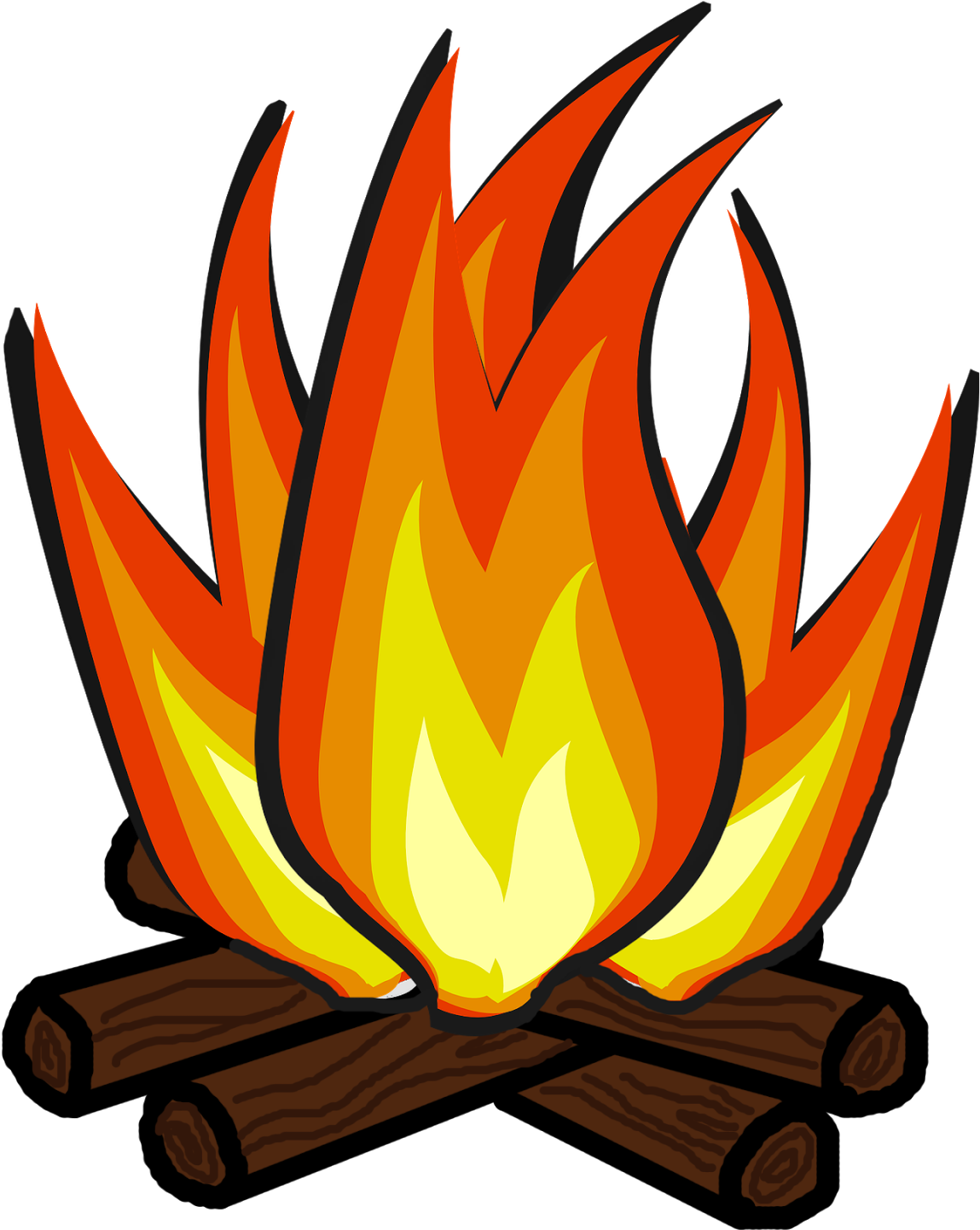 Download Free Png Transparent - Camp Fire Clip Art Png (400x500), Png Download