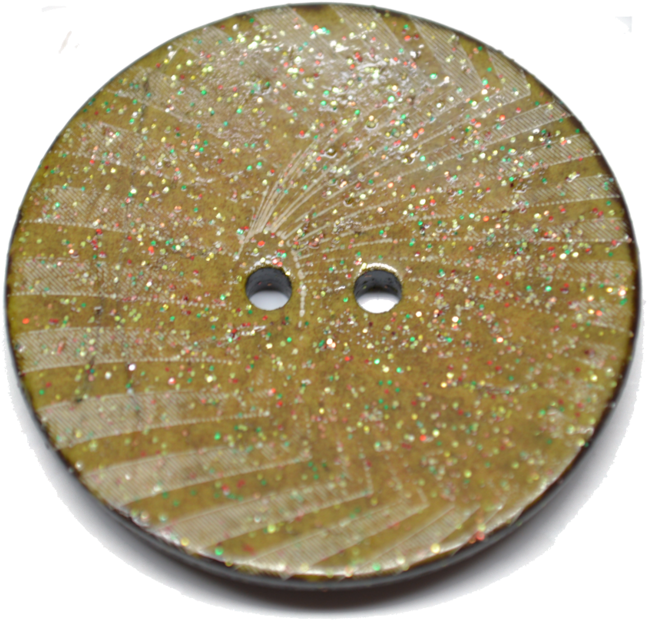 Green Coconut Sunburst - Button (768x768), Png Download