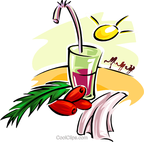 Tropical Drink Royalty Free Vector Clip Art Illustration - Illustration (480x473), Png Download